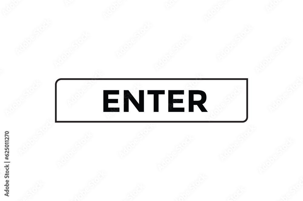 Enter button web banner templates. Vector Illustration 
