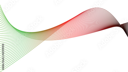 black red white green abstract tech wavy lines gradient background 
