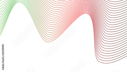 black red white green abstract tech wavy lines gradient background 