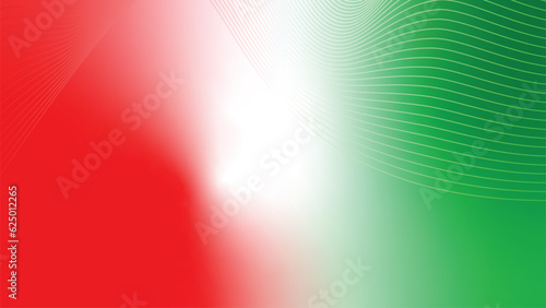 green red white abstract tech wavy lines gradient background 