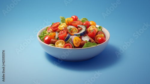 bowl of salad HD 8K wallpaper Stock Photographic Image 