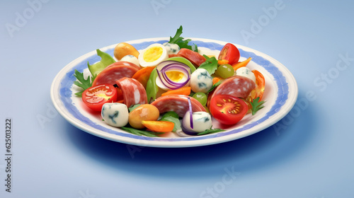 vegetable salad with cheese HD 8K wallpaper Stock Photographic Image 