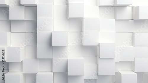 Shifted White Cube Boxes  Random Background Wallpaper
