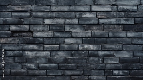 Black Painted Brick Wall Texture  Background