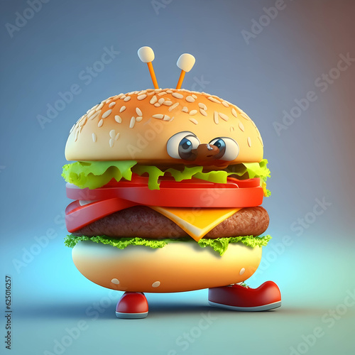 3d burger design