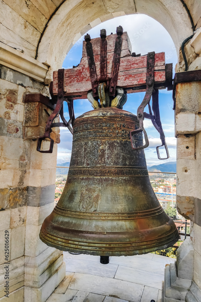 Fototapeta premium Bell in Pisa Leaning Tower, Italy