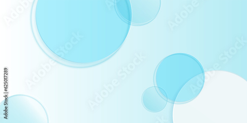 Cosmetic product display background with blue glass in top view. design of circular glass disks for packaging presentation. vector design.