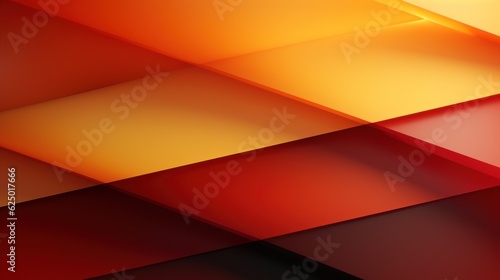3d rendering of yellow orange red abstract background for geometric design triangle square lines gradient futuristic dark light modern web banner