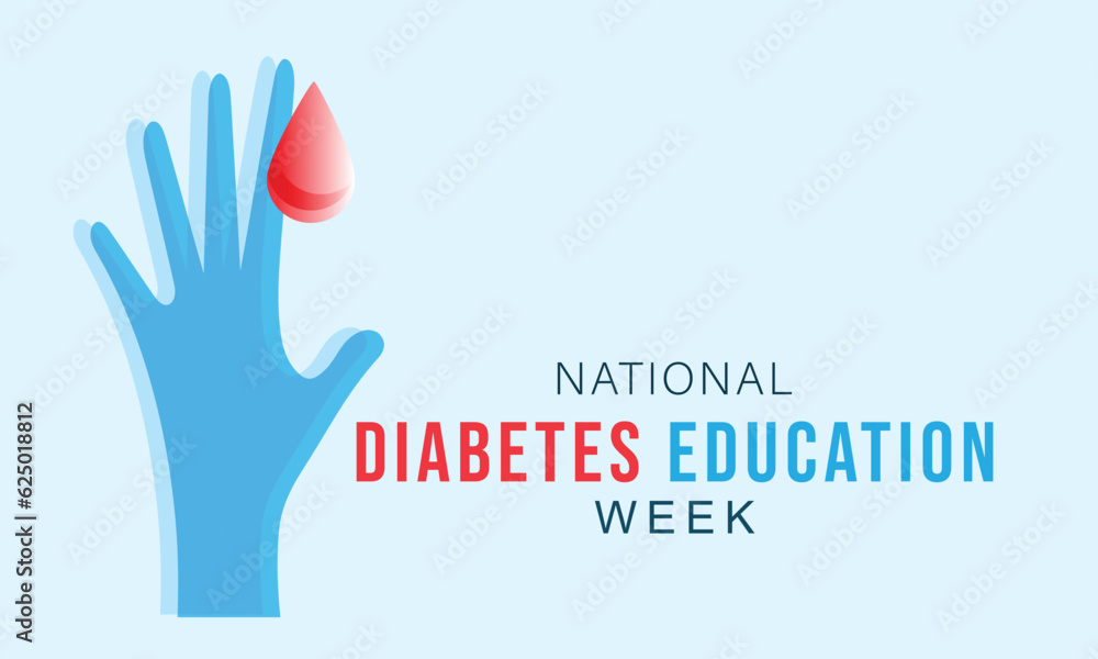 National Diabetes Education week. background, banner, card, poster, template. Vector illustration. National Diabetes Education week. background, banner, card, poster, template. Vector illustration.