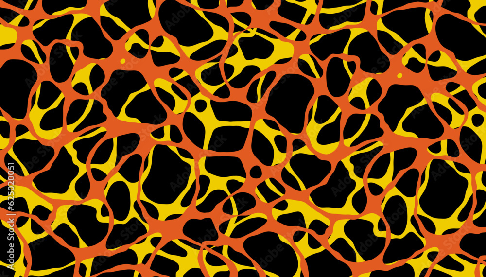 Seamless Vector Lava repeating Pattern Texture