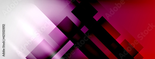 Light and shadow squares and lines abstract background