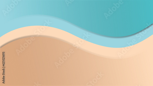 abstract background with waves pattern for summer template. fluid shapes design for wallpaper, banner, poster, web and desktop. seamless pattern in blue and send gradient colors.