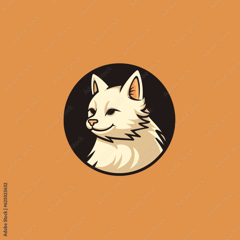 simple cute cat pet shop accessories logo vector illustration template design simple cute cat pet shop accessories logo vector illustration template design