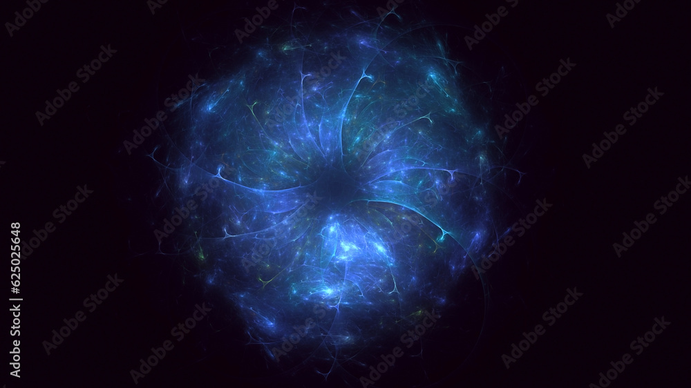 Obraz premium 3D rendering abstract fractal light background