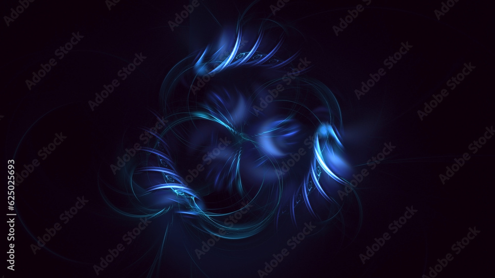 Fototapeta premium 3D rendering abstract multicolor supernova fractal light background