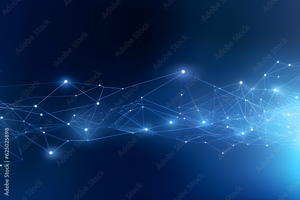 Abstract background connected dot and line for cyber technology futuristic. Global network connection concept. Generative AI. Abstract background connected dot and line for cyber technology futuristic. Global network connection concept. Generative AI.