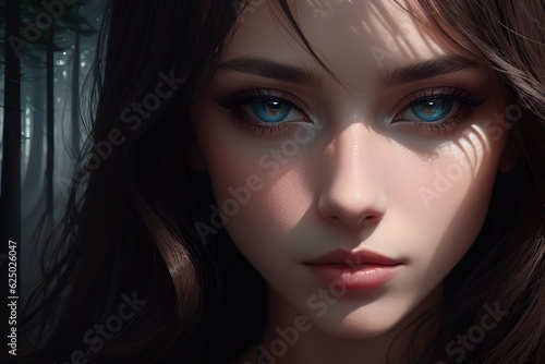 Wallpaper Mural portrait of a woman with makeup Torontodigital.ca