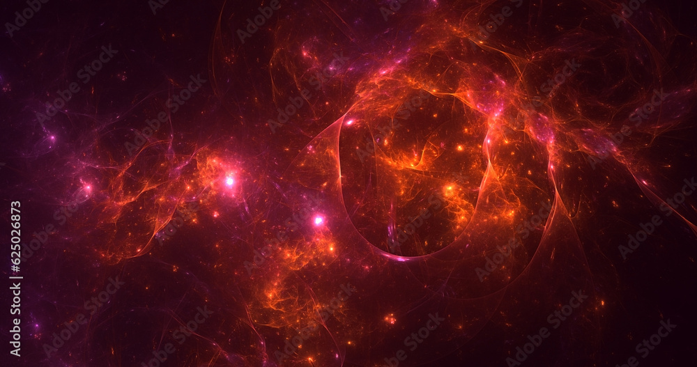 Obraz premium 3D rendering abstract fractal light background