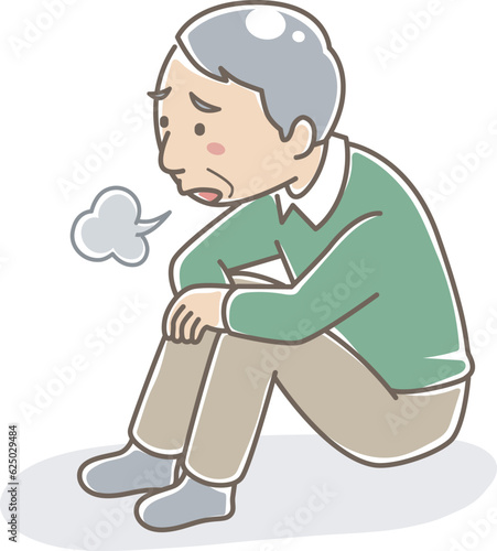 孤立感を感じている高齢男性