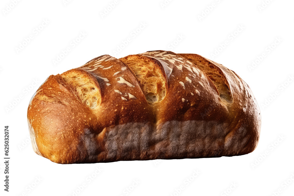 loaf of bread , Transparent background. generative AI loaf of bread , Transparent background. generative AI