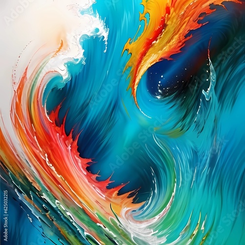 abstract background with waves