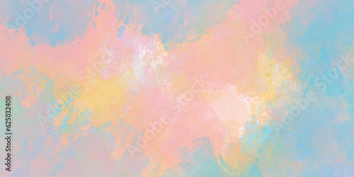 Abstract gradient colorful watercolor background on white paper texture. Abstract banner and canvas design, texture of watercolor.