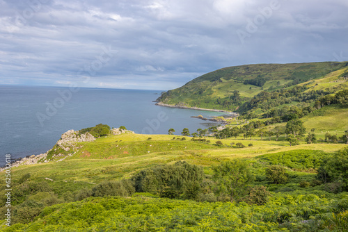 Torr, Northern Ireland - July 13 2023 "Murlough Bay on Giant's Causeway road"