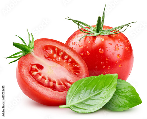 Tomato isolated on white background