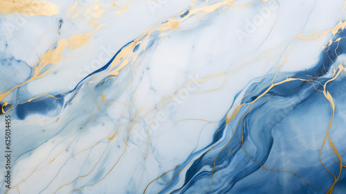 Blue marble texture background with gold veins © jxvxnism