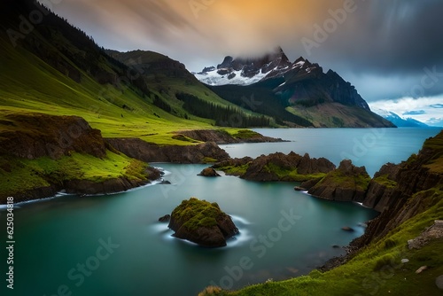beautiful natural background generated by AI technology