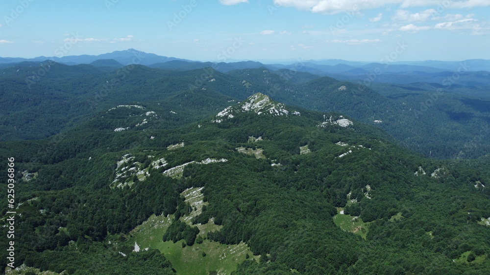 Fototapeta premium Peak Guslica, Platak, Croatia