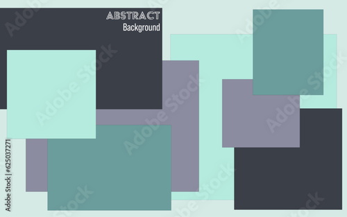 Abstract geometric background with colored shapes, squares, rectangles. Vector illustration