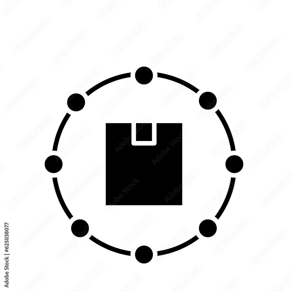 supply chain glyph icon supply chain glyph icon