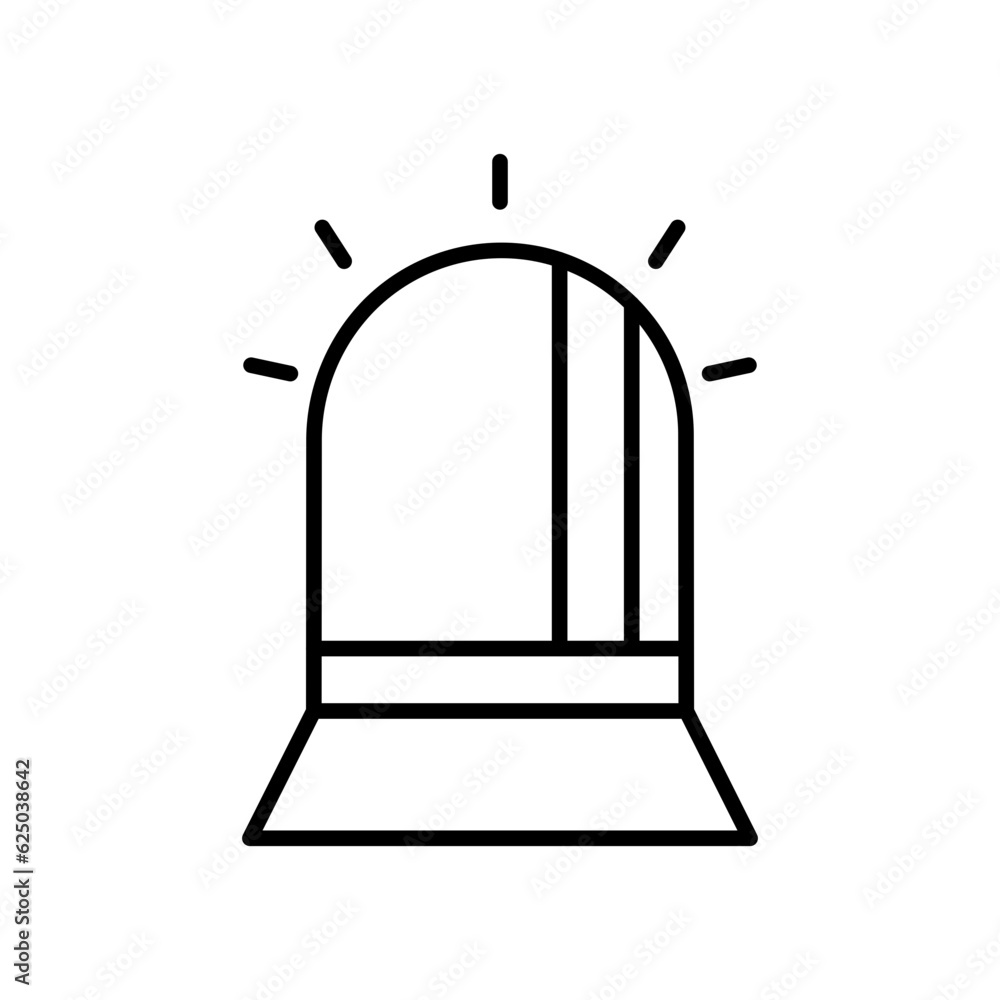 Siren line icon Siren line icon