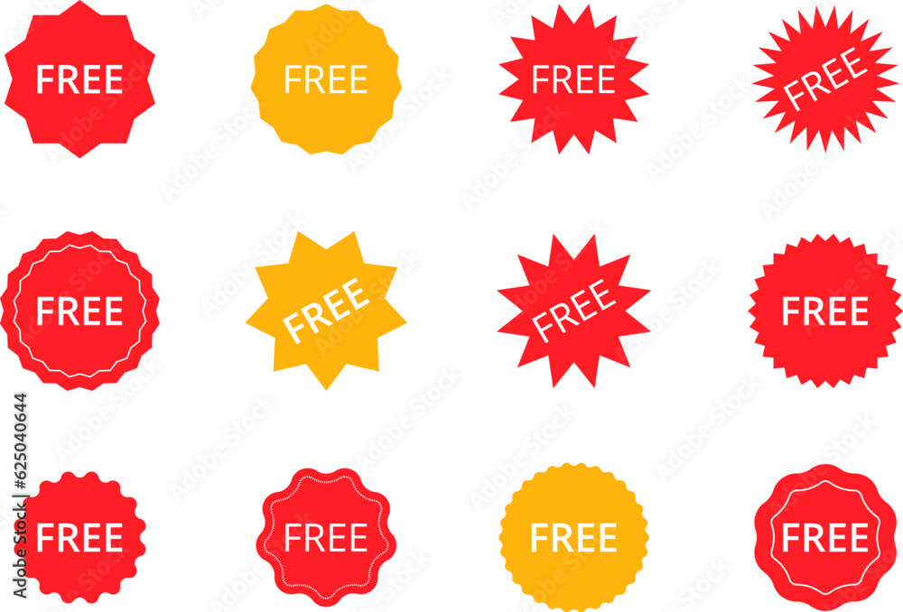 free icon sign button or labels and badges vector free icon sign button or labels and badges vector