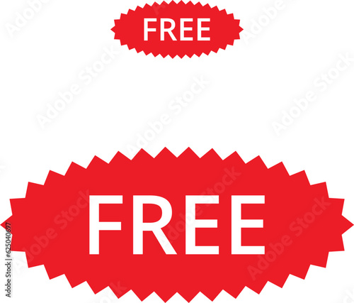 free icon sign button or labels and badges vector