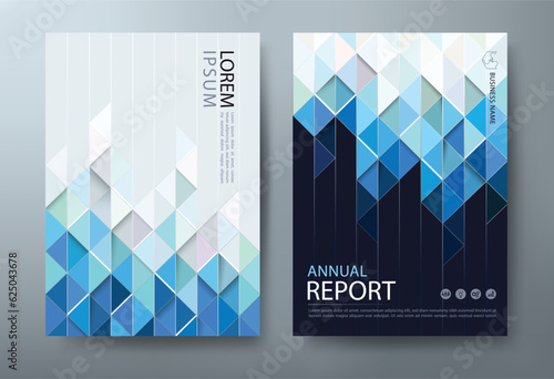 Abstract blue Annual report brochure flyer, Leaflet presentation, book cover templates, layout in A4 size.