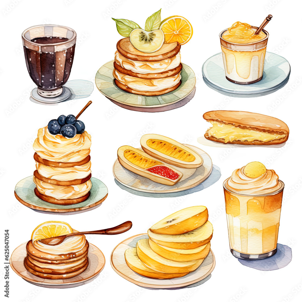 icon dessert with banana filling, Generative AI icon dessert with banana filling, Generative AI