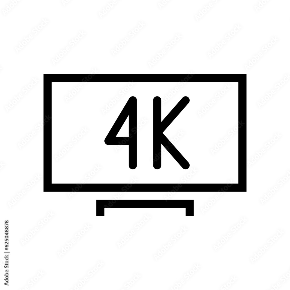 4k line icon 4k line icon