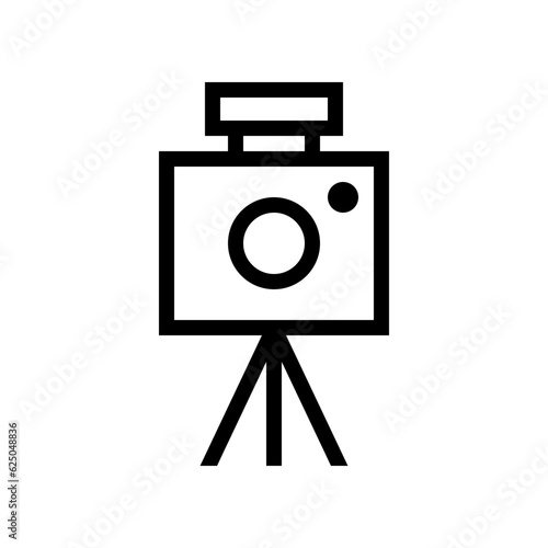 photo camera line icon
