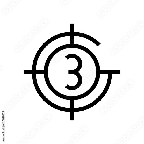 countdown line icon