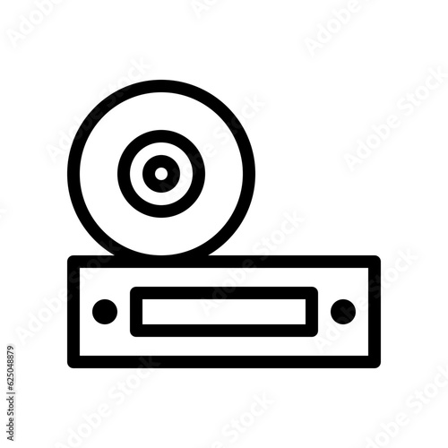 dvd player line icon