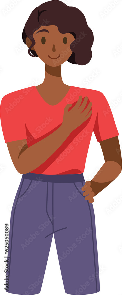 Woman hugging self love illustration Woman hugging self love illustration
