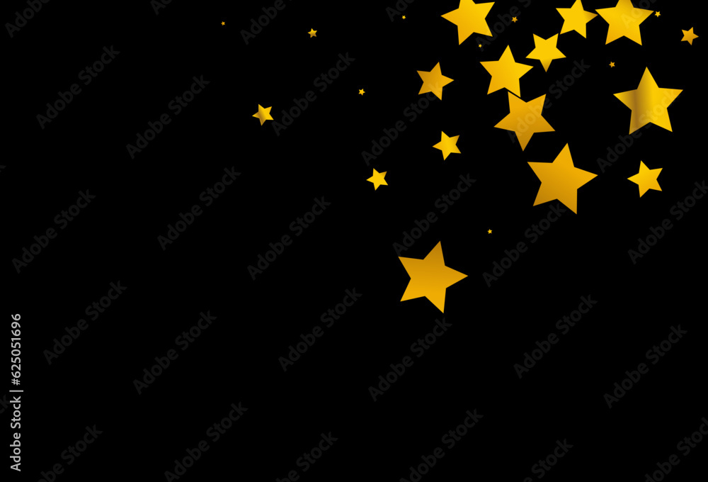 Shiny Starfall Vector Black Background. Bright Shiny Starfall Vector Black Background. Bright