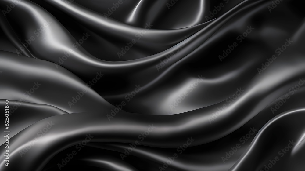 Elegant black silk texture background 