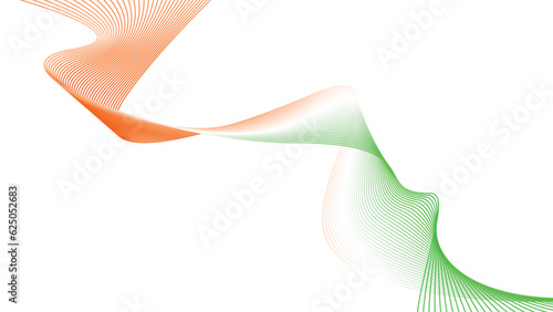 orange white green tech wavy lines abstract gradient background 