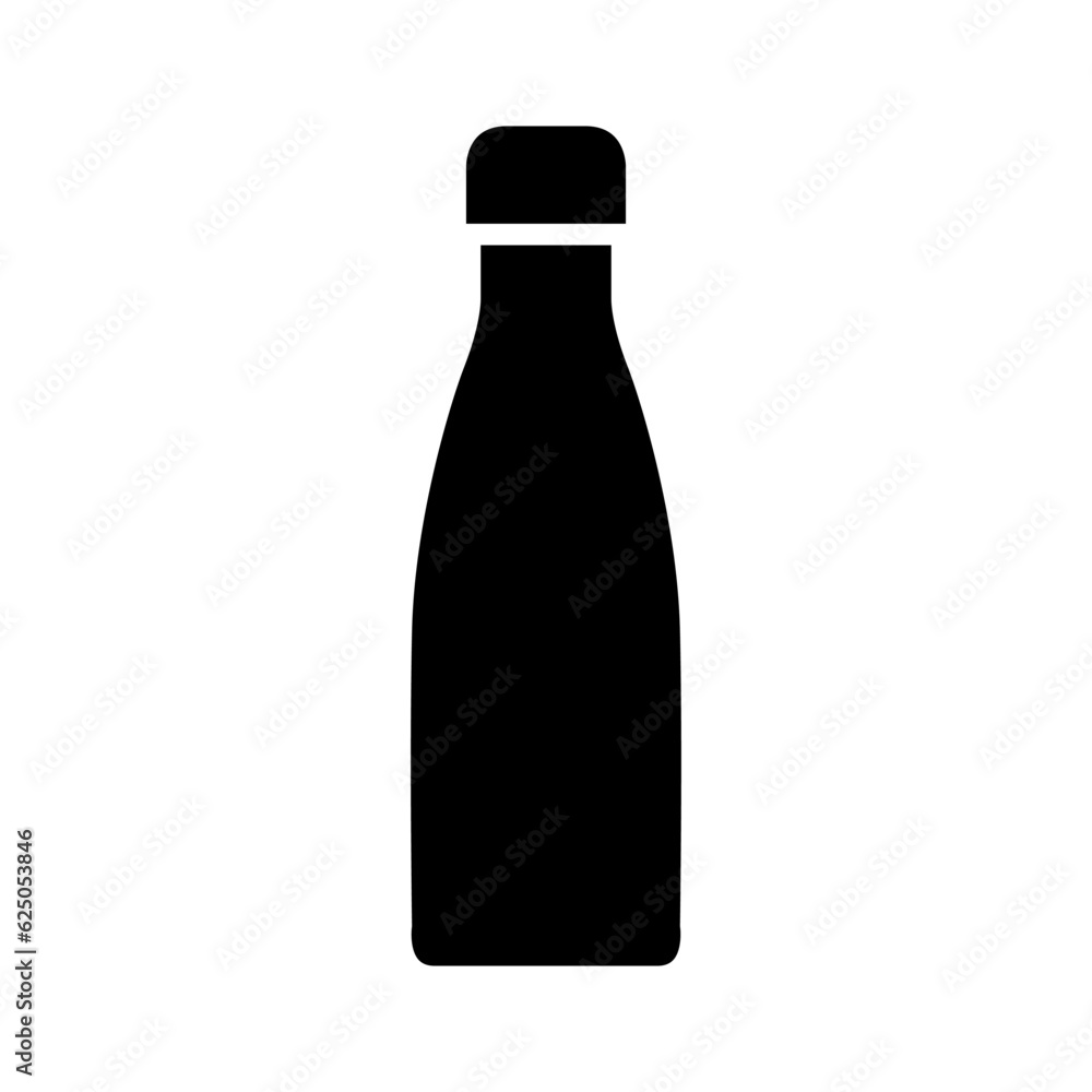 Flask vector icon. Thermos illustration sign. Bottle symbol or logo. Flask vector icon. Thermos illustration sign. Bottle symbol or logo.