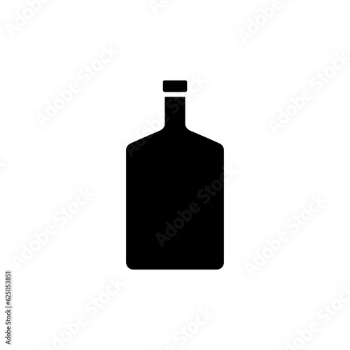 Flask vector icon. Thermos illustration sign. Bottle symbol or logo.