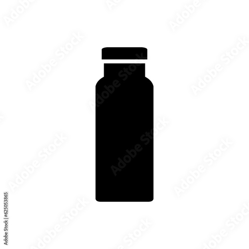 Flask vector icon. Thermos illustration sign. Bottle symbol or logo.