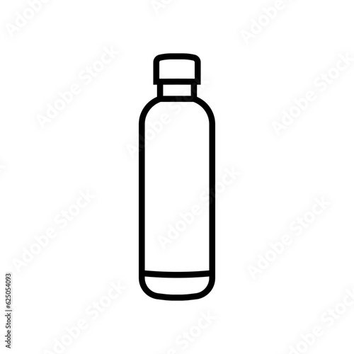 Flask vector icon. Thermos illustration sign. Bottle symbol or logo.